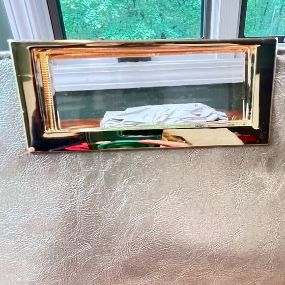 Brand New Charming Tailor Gold Clutch Convertible Shoulder Bag Vegan Leather - Picture 14 of 16